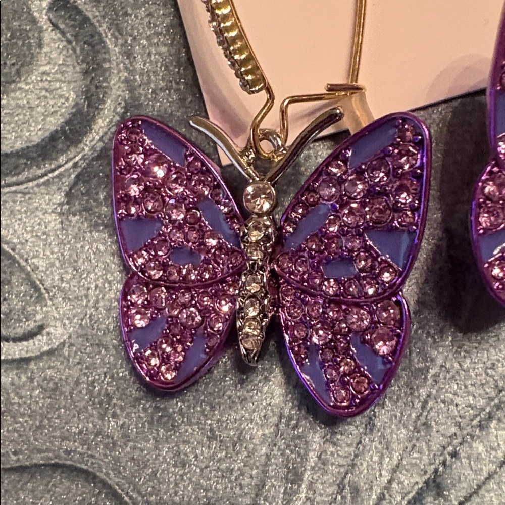 Betsey Johnson Purple Earrings - Price Now FIRM - Picture 11 of 12